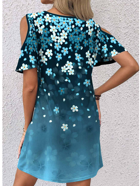 Casual Loose Floral Dress With No Belt